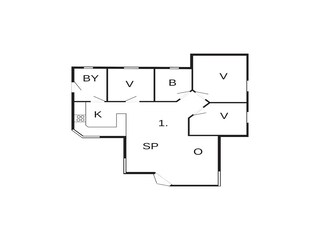 Casa per le vacanze Vaeggerløse Pianta del piano 62