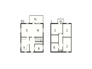 Vakantiehuis Hedekas Grondplan 25