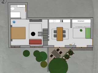 Vakantieappartement Söll Grondplan 16