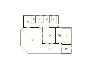 Vakantiehuis Bork Havn Grondplan 41