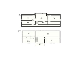 Vakantiehuis Löttorp Grondplan 13
