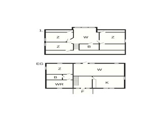 Vakantiehuis Löttorp Grondplan 51