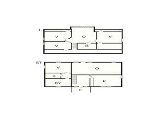 Vakantiehuis Löttorp Grondplan 52