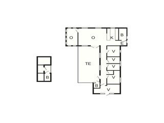 Vakantiehuis Vättersö Grondplan 35