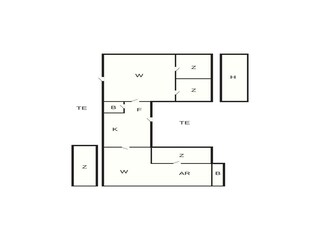 Vakantiehuis Harboøre Grondplan 42