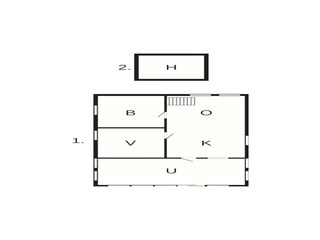 Vakantiehuis Vejbystrand Grondplan 27
