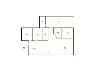 Vakantiehuis Gilleleje Grondplan 43