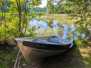 das hauseigene Ruderboot "Lotta"