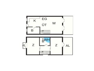 Ferienhaus Blåvand Grundriss 2