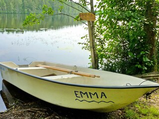 das hauseigene Ruderboot "Emma"