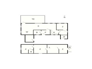 Maison de vacances Ringkøbing Plan d'étage 56