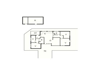 Vakantiehuis Bratten Strand Grondplan 53
