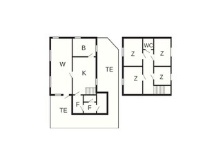 Vakantiehuis Arnøyhamn Grondplan 4