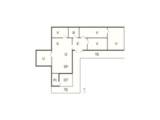 Vakantiehuis Thyholm Grondplan 12