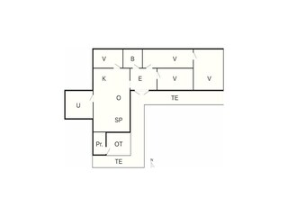Casa de vacaciones Thyholm Plano de planta 43