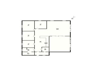 Vakantiehuis Sydals Grondplan 8