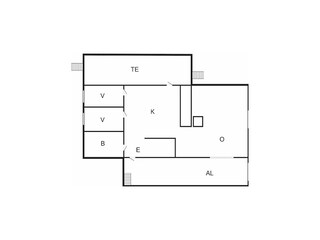 Vakantiehuis Kyrkhult Grondplan 23