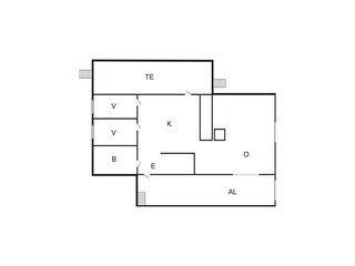 Vakantiehuis Kyrkhult Grondplan 26