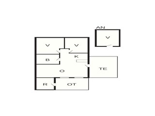 Vakantiehuis Juelsminde Grondplan 34