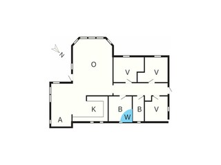 Maison de vacances Vaeggerløse Plan d'étage 44