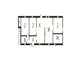 Vakantiehuis Vejbystrand Grondplan 57