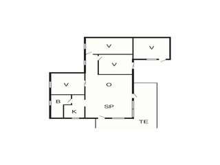 Vakantiehuis Blixtorp Grondplan 11