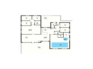 Vakantiehuis Juelsminde Grondplan 6