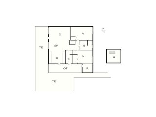 Casa de vacaciones Sønderballe Plano de planta 37