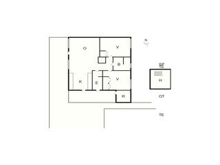 Casa de vacaciones Sønderballe Plano de planta 2