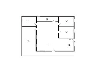 Vakantiehuis Bording Grondplan 26