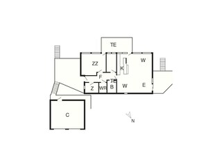 Ferienhaus Bjert Strand Grundriss 4