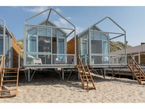 Maison de vacances Unique beach house située sur la plage de Dishoek 2 adultes et 3 enfants - Dishoek - image1