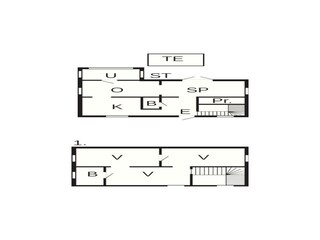 Vakantiehuis Visjö Grondplan 24