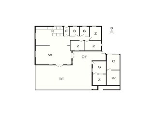 Vakantiehuis Hejlsminde Grondplan 2