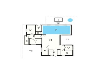 Vakantiehuis Ebeltoft Grondplan 23