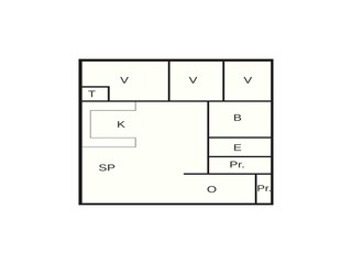 Vakantiehuis Bogø Grondplan 43