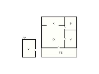 Vakantiehuis Hyldtofte Grondplan 36