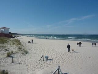 8 km feinster Sandstrand zum Spazierengehen