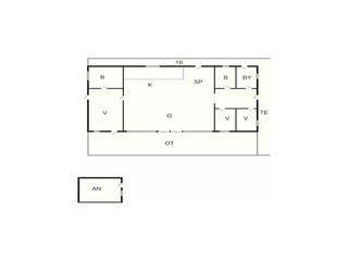 Vakantiehuis Ebeltoft Grondplan 48