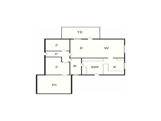 Vakantiehuis Årøsund Grondplan 54