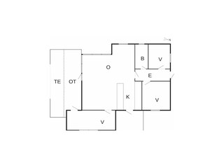 Vakantiehuis Hals Grondplan 35