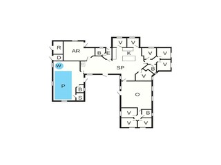 Maison de vacances Vaeggerløse Plan d'étage 40