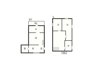 Vakantiehuis Olofström Grondplan 34