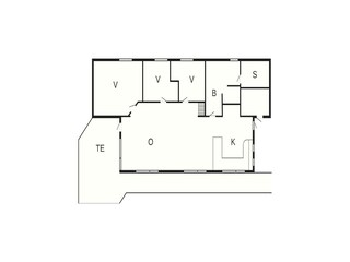 Vakantiehuis Rødhus Grondplan 53