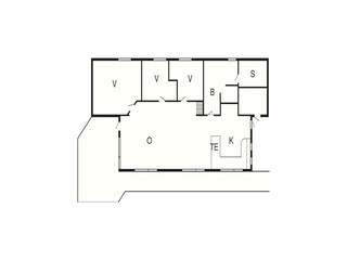 Vakantiehuis Rødhus Grondplan 2
