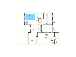 Vakantiehuis Brenderup Grondplan 3