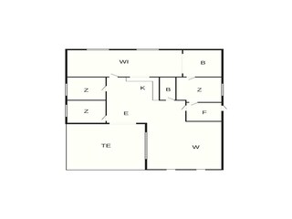 Casa de vacaciones Vaeggerløse Plano de planta 6
