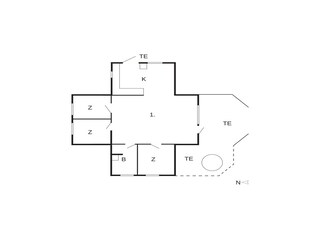 Ferienhaus Ebeltoft Grundriss 4