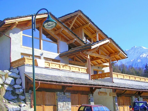 Peisey Chalet mit Balkonblick