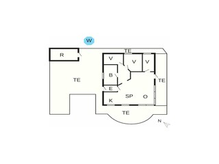 Vakantiehuis Thisted Grondplan 36